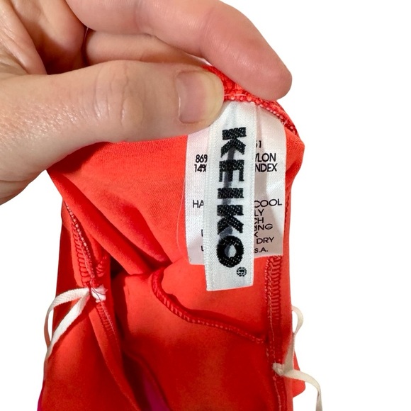 Keiko NY Colorblock Halter Hourglass One Piece Bathing Suit Swimsuit - Picture 6 of 8